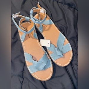 Aeropostale blue sandals. Size 8. NWT